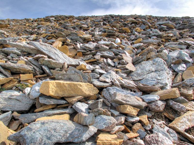 Das Gelände der SW-Flanke des Mettelhorns