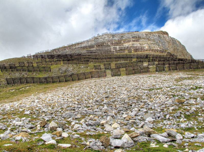 Lawinenschutz Verbauungen auf dem Wissberg