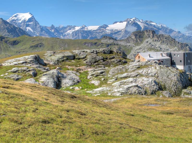 Leglerhütte und Tödi links