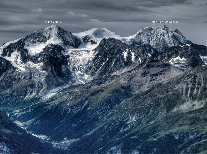 Blick von Col de Torrent