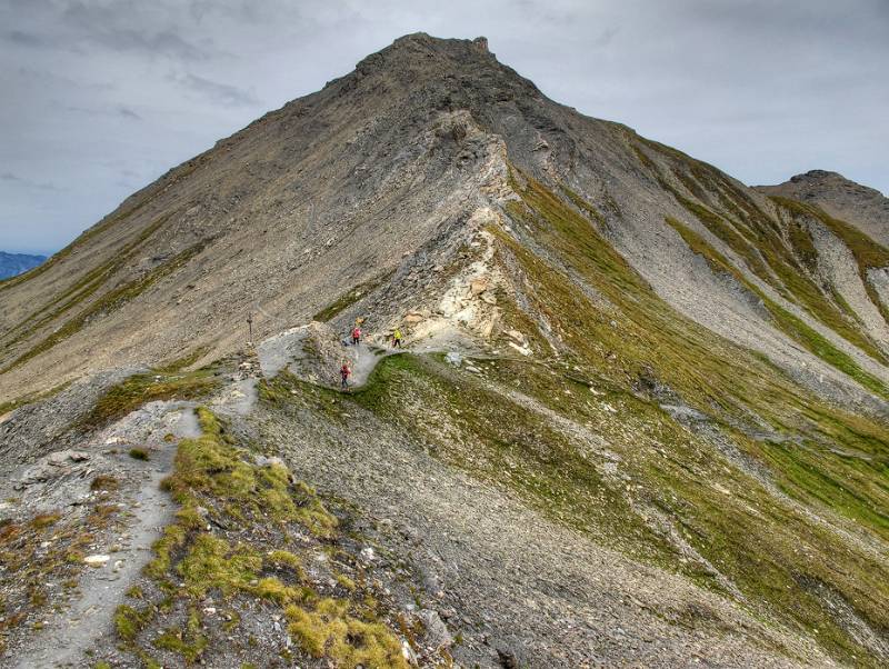 Col de Torrent und Grat von Sasseneire