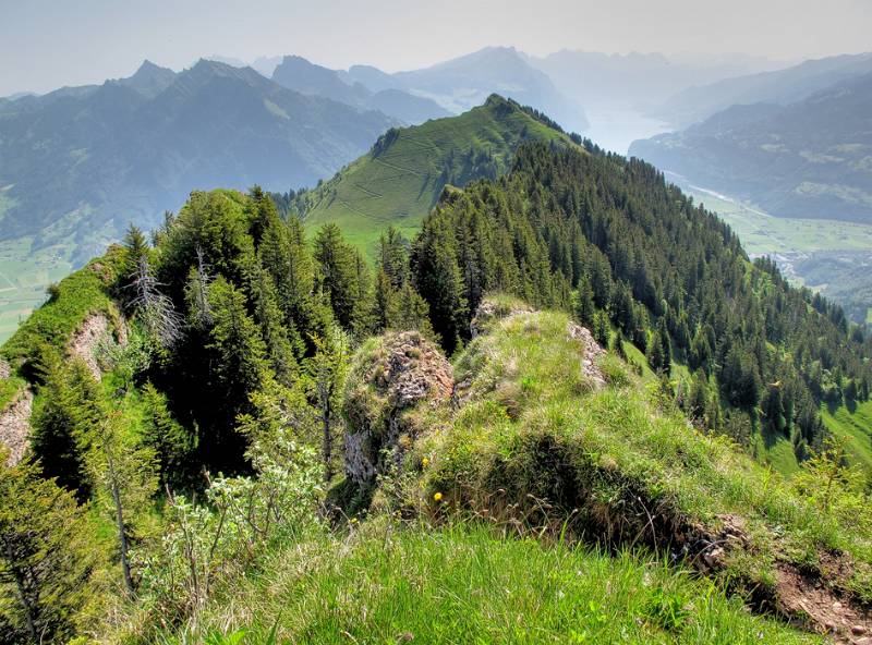 Blick auf Hirzli von Planggenstock aus