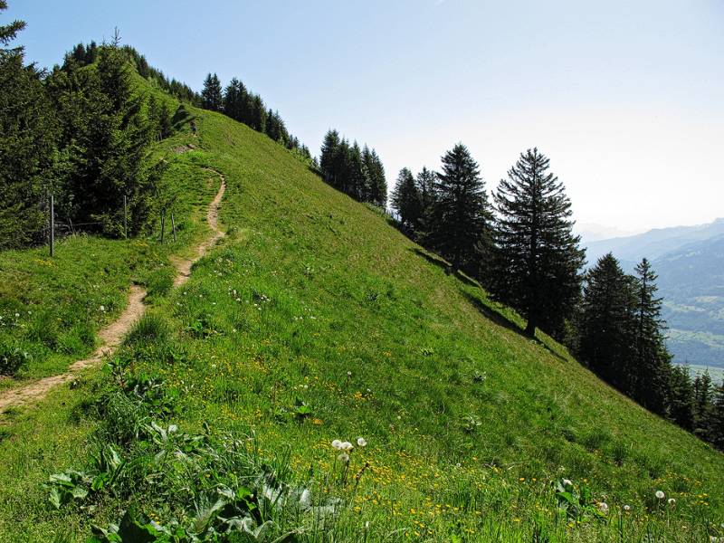 Im Aufstieg auf den Hirzli