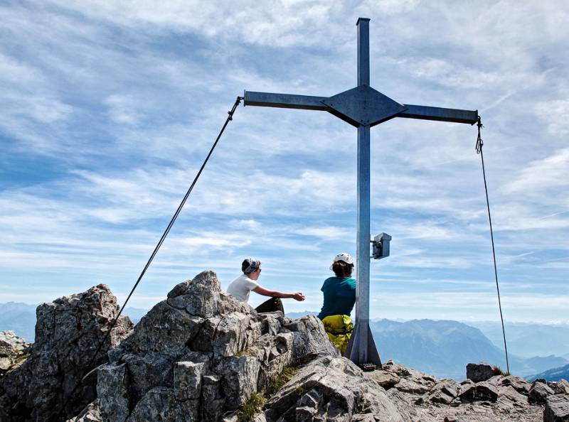 Auf dem Gipfel von Altmann