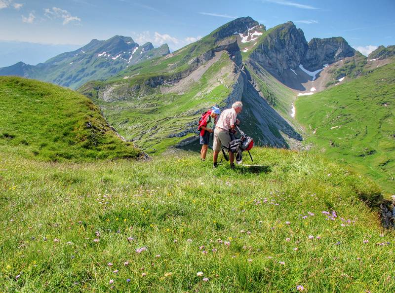 Blick nach Süden Richtung Alvier und Gauschla