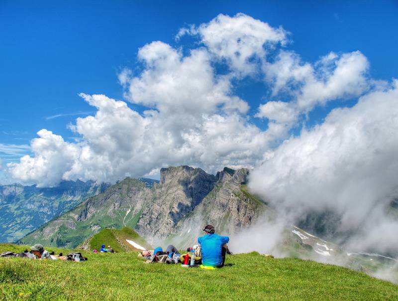 Rast auf dem Alvier