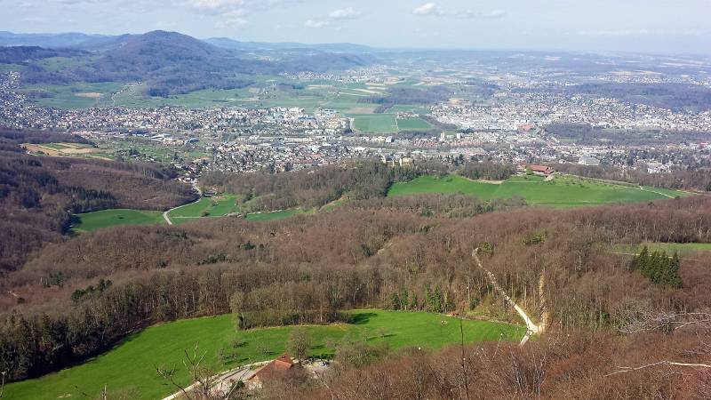 Blick vom Schratenflue Richtung Dornach