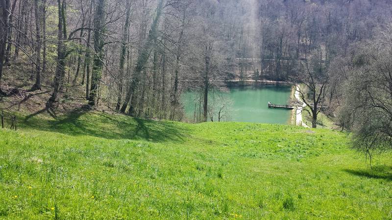 Landschaftsgarten in der nähe von Schloss Birseck