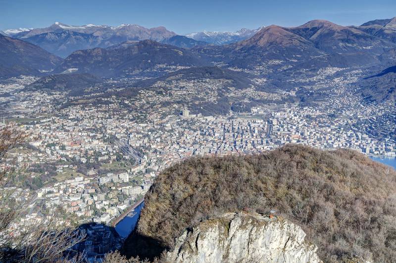 Aussicht auf Lugano