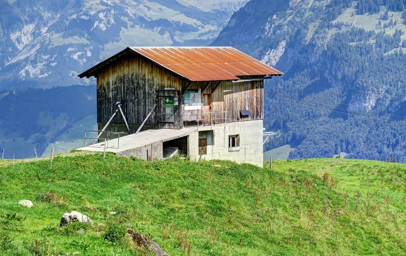 Bergstation der Lutersee Seilbahn in Eggen