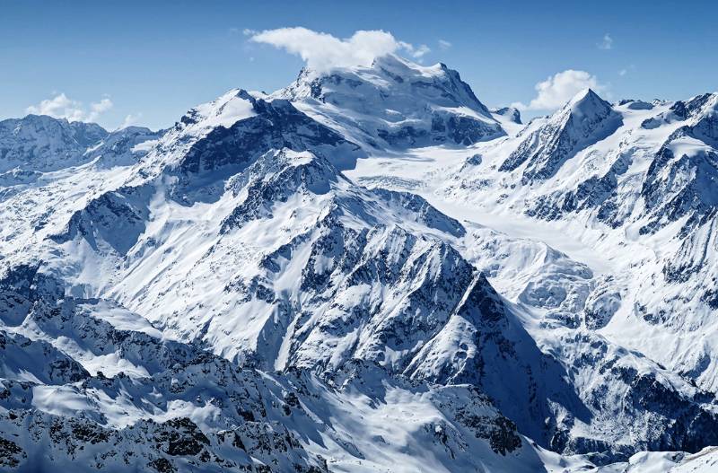 Anspruchvolles Skitourenziel - Grand Combin (im Nebel)