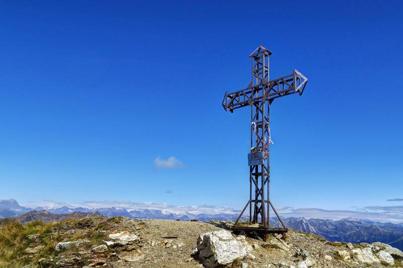 Das Gipfelkreuz von Cima della Laurasca