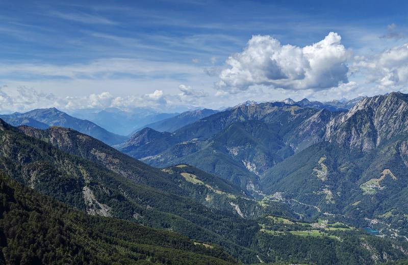 Blick ins Centovalli Richtung Domodossola