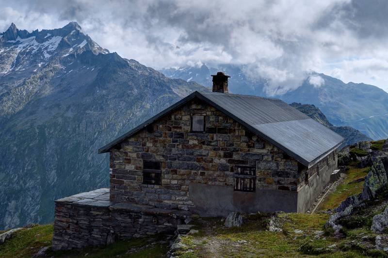 Der Wanderweg führt vorbei an Husegghütte