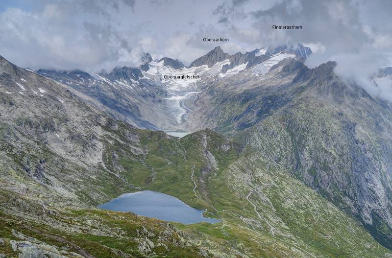 Blick Richtung Oberaarhorn