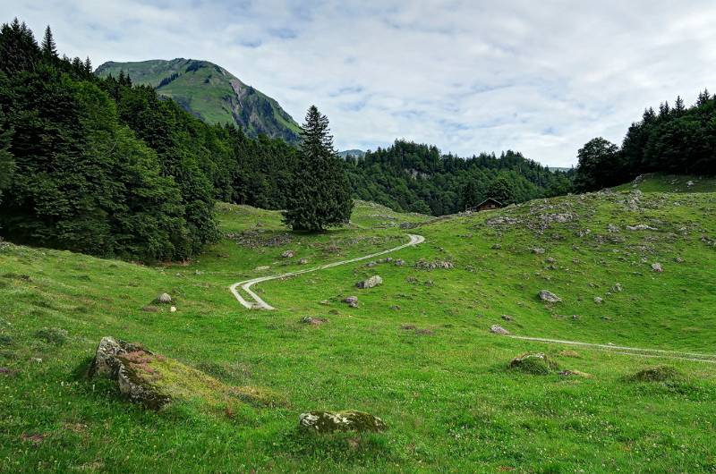 Das Wanderziel ist in Sicht