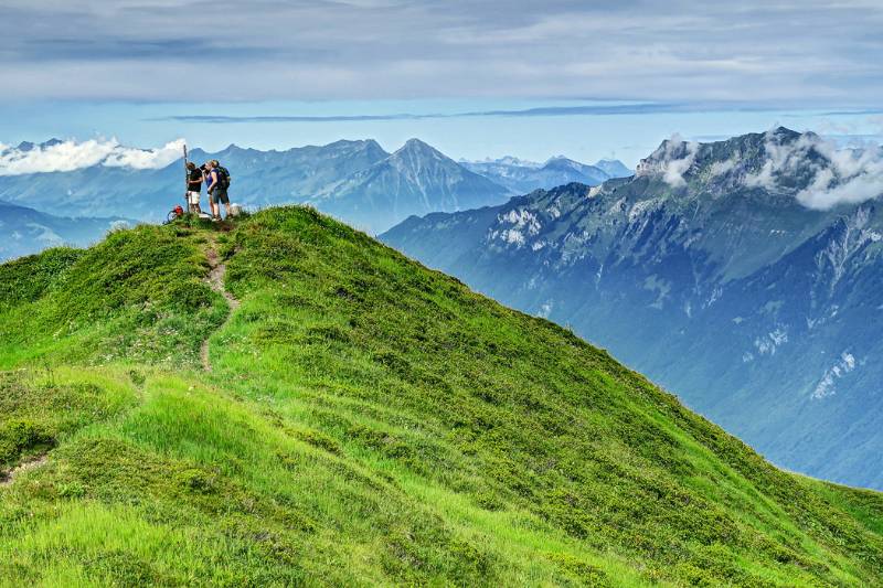 Auf dem Gipfel von Wilerhorn