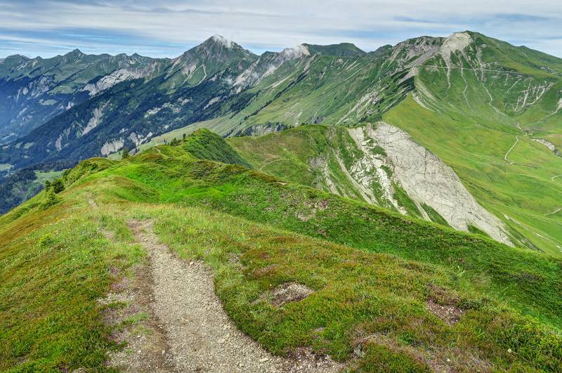 Der Abstieg Richtung Hörnli