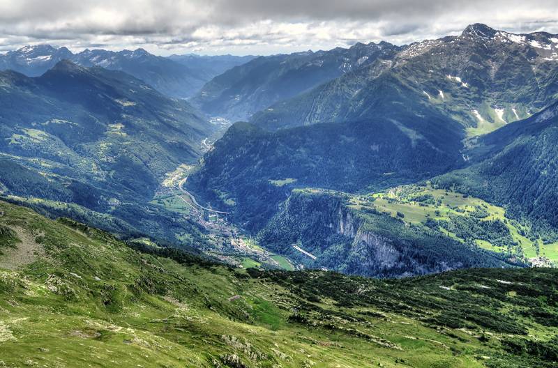 Valle Leveltina - Blick Richtung Bellinzona