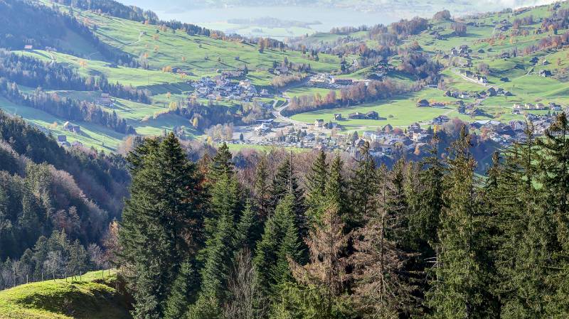 Blick zurück zum Startpunkt - Sattel