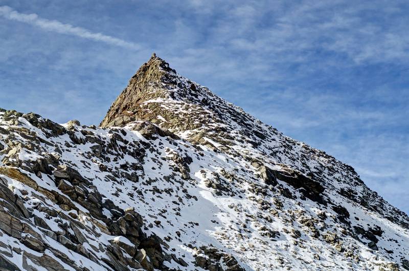 Der Gipfel von Monte Moro