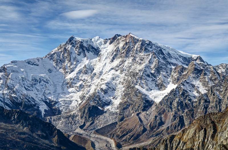 Monte Rosa Ostwand mit Canalone Marinelli