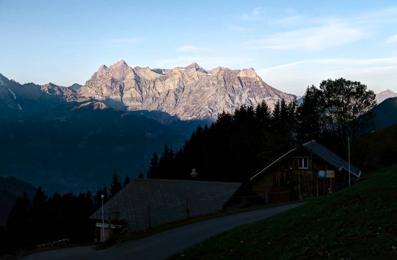 Schon am Anfang der Wanderung hat man schöne Ausblicke auf die