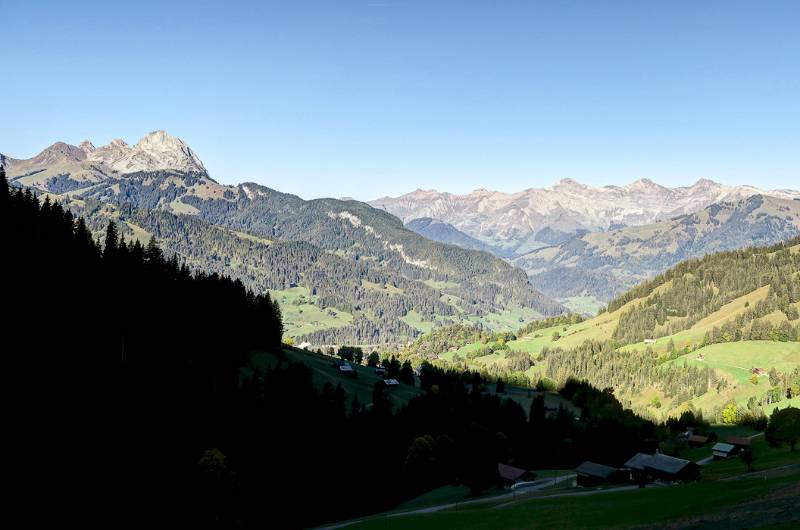 Blick Richtung Gstaad