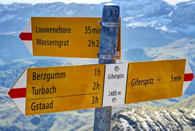 Nicht weit bis zum Gipfel von Giferspitz