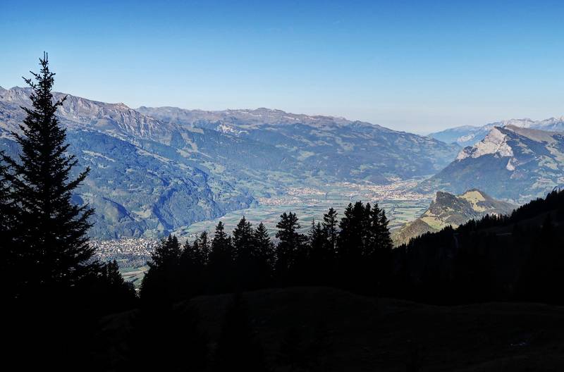 Blick Richtung Sargans / Gonzen