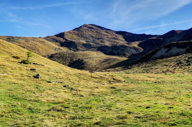 Erster Blick auf Piz Chavalatsch