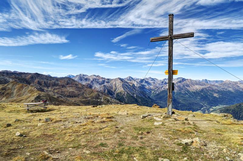 Auf dem Piz Chavalatsch