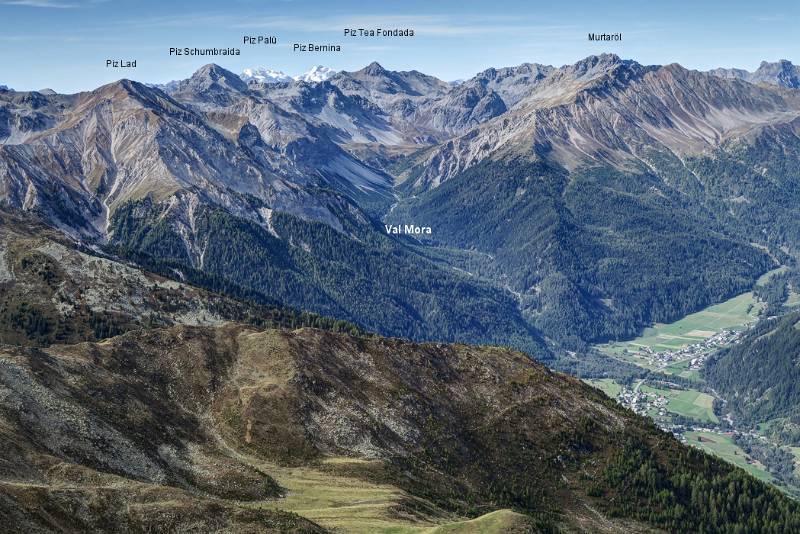 Die Gipfel um Val Mora und mehr