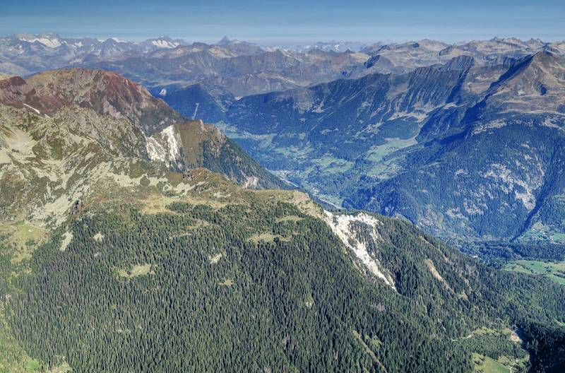 Ziemlich gute Fernsicht bis nach Sustenhorn und Galenstock