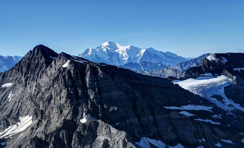 Tour Salliere und Mont Blanc