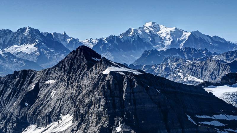 Tour Salliere und Mont Blanc