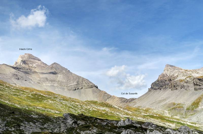 Col de Susanfe und der höchster Gipfel von Dent du Midi