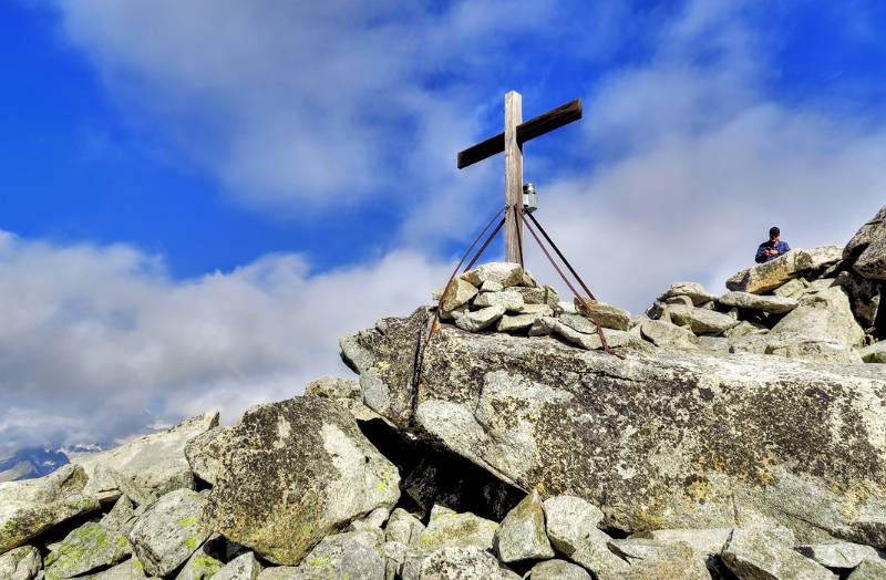 Das Gipfelkreuz von Kl. Furkahorn