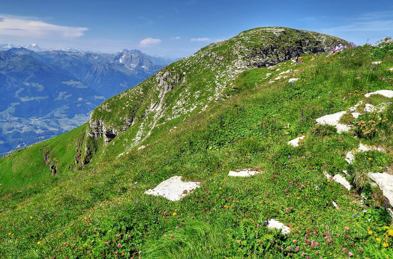 Hinderrugg von Chäserrugg aus