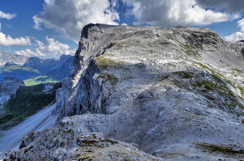 Rätschenhorn von Saaser Calanda aus