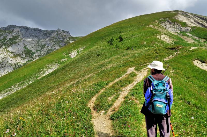 Kurz nach dem Col de Verne