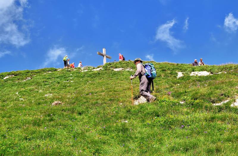 Der Gipfel von Les Cornettes de Bise