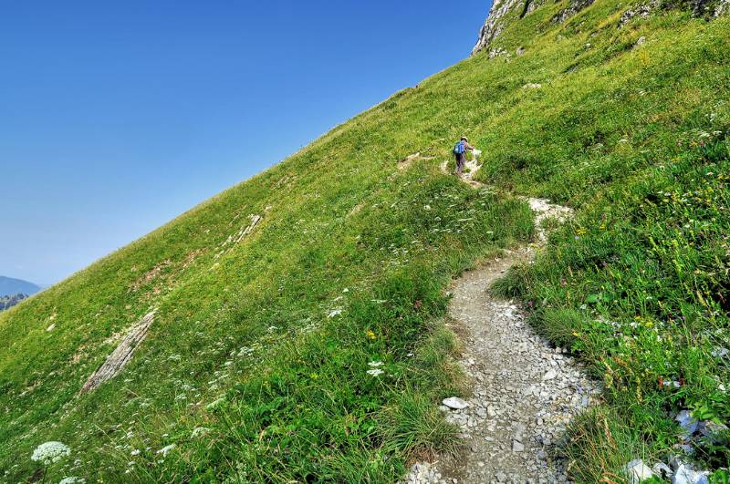 Aufstieg Richtung Col de Rebollion