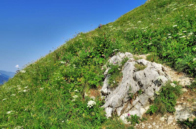 Aufstieg Richtung Col de Rebollion