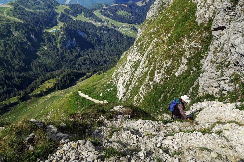 Über die kleineren Felsstufen