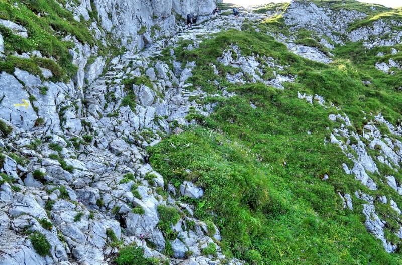 Weiterer Wanderweg ab der Hütte