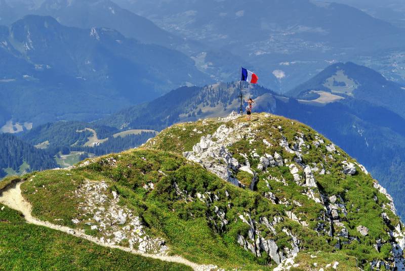 Vorgipfel von Hauptgipfel aus