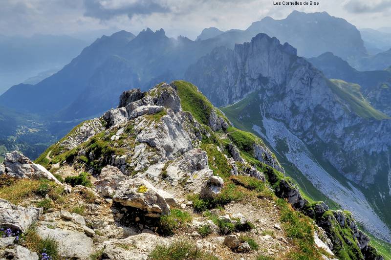 Die Abstiegsrichtung zum Col de Planchamp