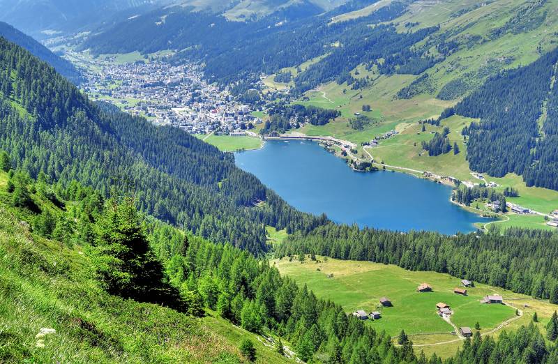 Davosersee und Davos