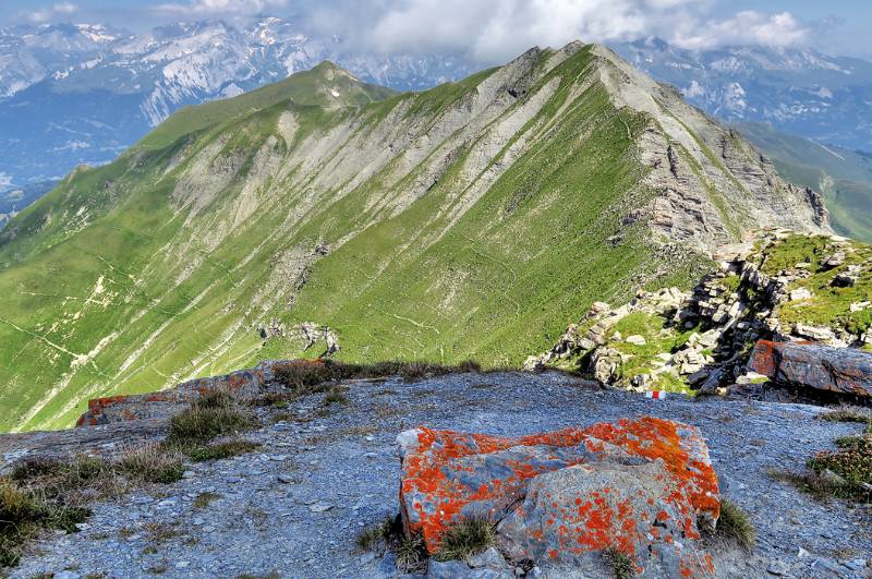 Weiterer Verlauf des Wanderwegs. Das nächste Ziel - Fulenberg und weit